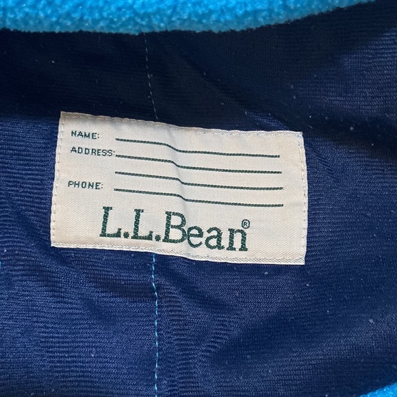 LLBean kid’s size 6x/7 fleece pullover jacket - Picture 4 of 5